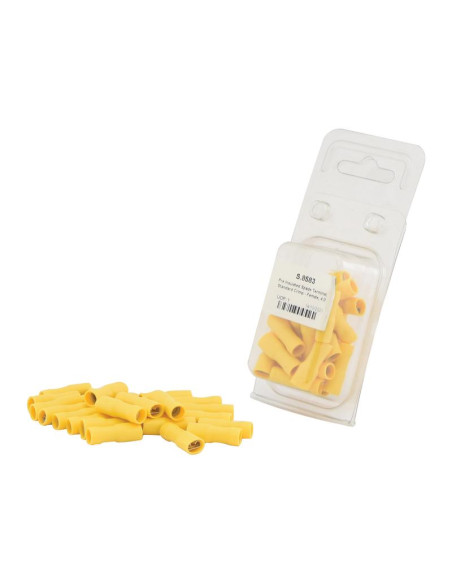 Terminal, Standard Grip - Hembra, 6.3mm, Amarillo (4.0 - 6.0mm) (Blister 25 pzas.)