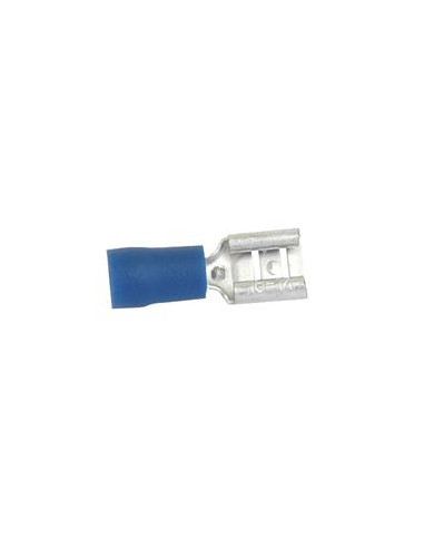 Terminal, Standard Grip - Hembra, 6.3mm, Azul (1.5 - 2.5mm)