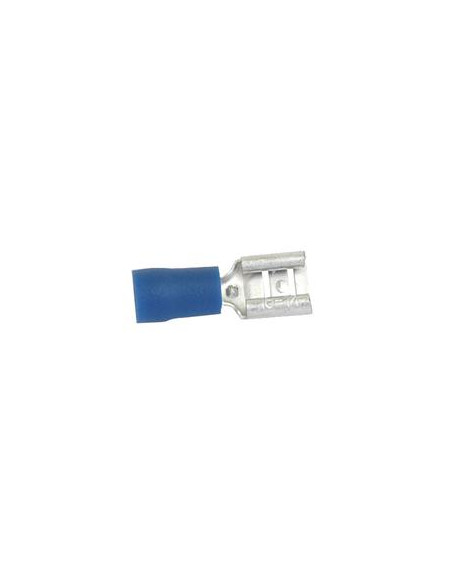 Terminal, Standard Grip - Hembra, 6.3mm, Azul (1.5 - 2.5mm)