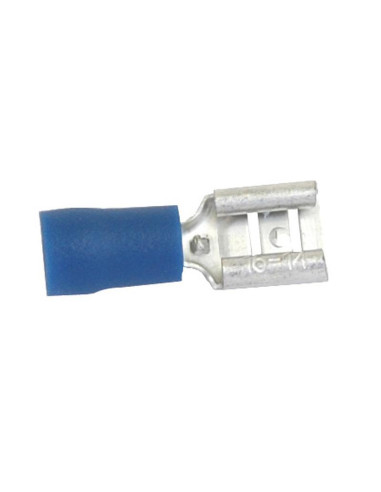 Terminal, Standard Grip - Hembra, 6.3mm, Azul...