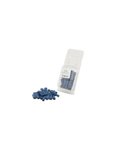 Terminal, Standard Grip - Hembra, 6.3mm, Azul (1.5 - 2.5mm) (Blister 25 pzas.)
