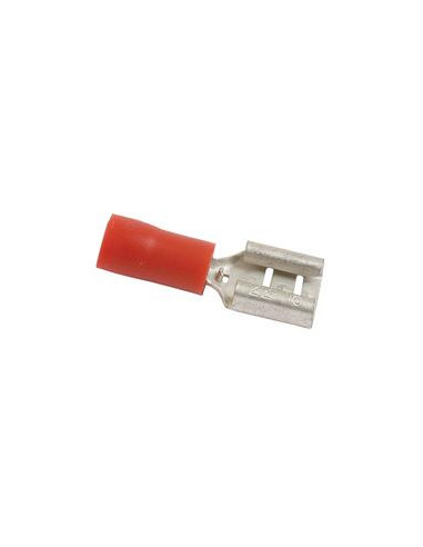 Terminal, Standard Grip - Hembra, 6.3mm, Rojo (0.5 - 1.5mm)