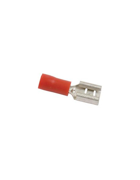 Terminal, Standard Grip - Hembra, 6.3mm, Rojo (0.5 - 1.5mm)