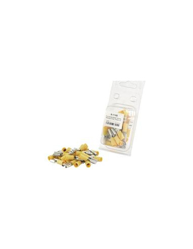 Terminal, Standard Grip - Hembra, 9.5mm, Amarillo (4.0 - 6.0mm) (Blister 25 pzas.)