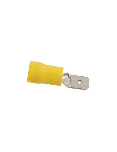 Terminal, Standard Grip - Macho, 6.3mm, Amarillo (4.0 - 6.0mm)