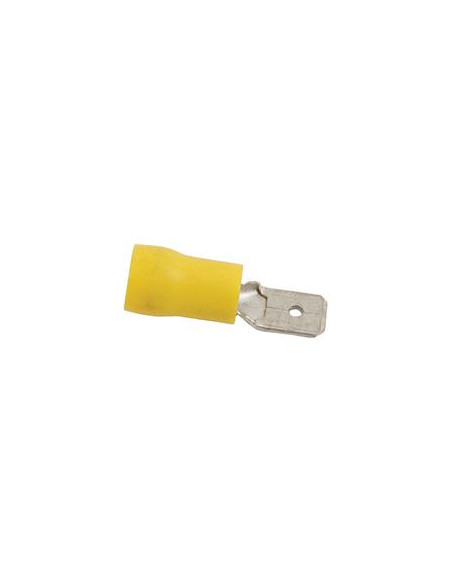 Terminal, Standard Grip - Macho, 6.3mm, Amarillo (4.0 - 6.0mm)