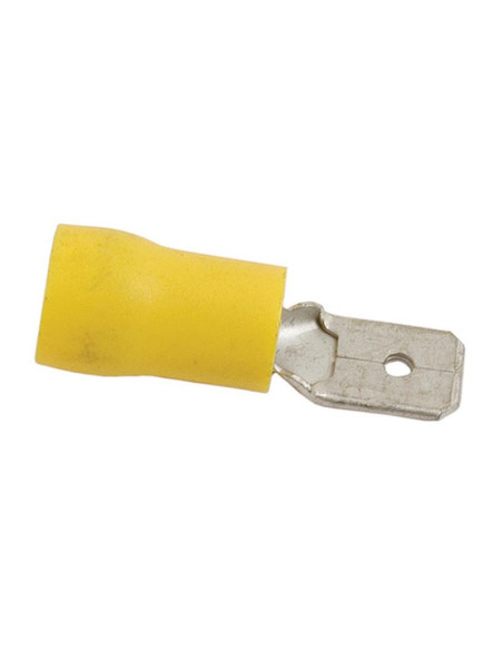 Terminal, Standard Grip - Macho, 6.3mm, Amarillo (4.0 - 6.0mm)