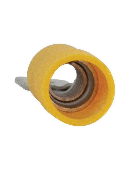 Terminal, Standard Grip - Macho, 6.3mm, Amarillo (4.0 - 6.0mm)