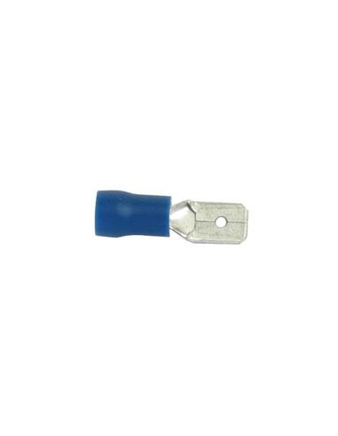 Terminal, Standard Grip - Macho, 6.3mm, Azul (1.5 - 2.5mm)