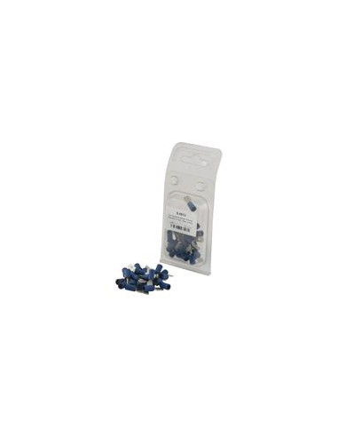 Terminal, Standard Grip - Macho, 6.3mm, Azul (1.5 - 2.5mm) (Blister 25 pzas.)