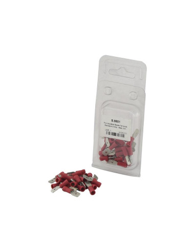 Terminal, Standard Grip - Macho, 6.3mm, Rojo...