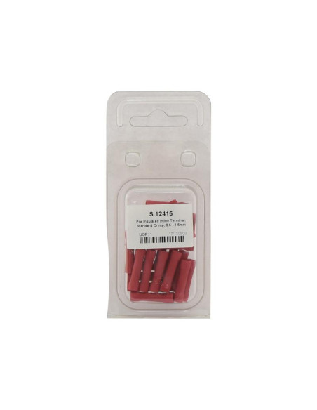 Terminal, Standard Grip, 4.0mm, Rojo (0.5 - 1.5mm) (Blister 25 pzas.)