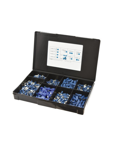 Terminales Electricas, Doble Agarre Azul (Caja...