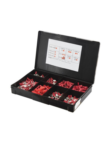 Terminales Electricas, Doble Agarre Rojo (Caja...