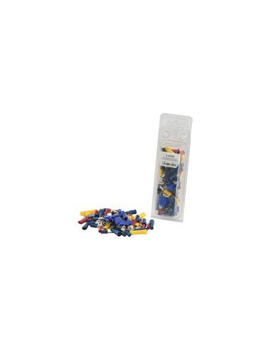 Terminales Electricas, Doble Agarre Surtido (Blister 80 pzas.)