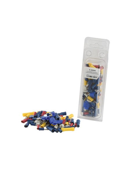 Terminales Electricas, Doble Agarre Surtido (Blister 80 pzas.)