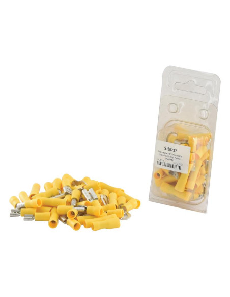 Terminales Electricas, Standard Grip Amarillo (Blister 50 pzas.)