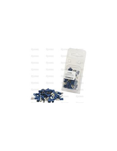 Terminales Electricas, Standard Grip Azul (Blister 50 pzas.)