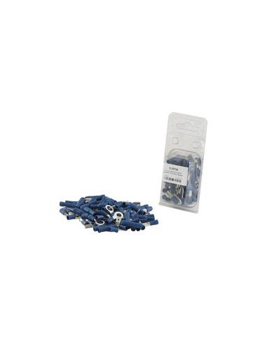 Terminales Electricas, Standard Grip Azul (Blister 80 pzas.)