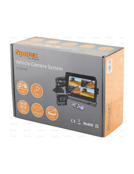 Cámara con 9″ 4QUAD Split Digital Touch Button Monitor