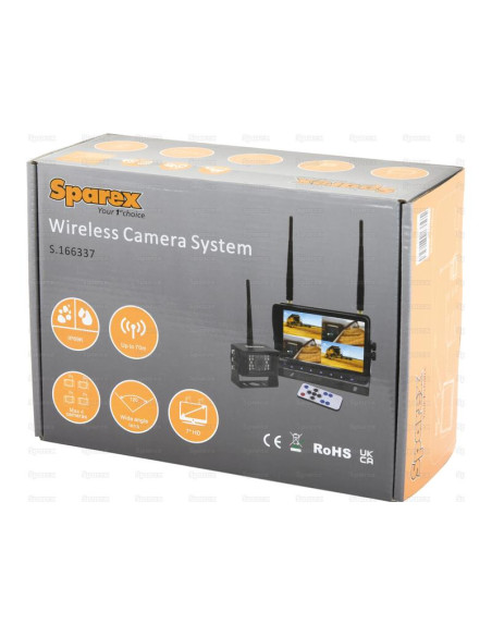 Cámara Inalámbrica Digital Sistema Cámara De Seguridad Con Monitor 4QUAD 7'' Y Cámara