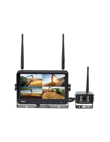 Cámara Inalámbrica Digital Sistema Cámara De Seguridad Con Monitor 4QUAD 9'' Y Cámara