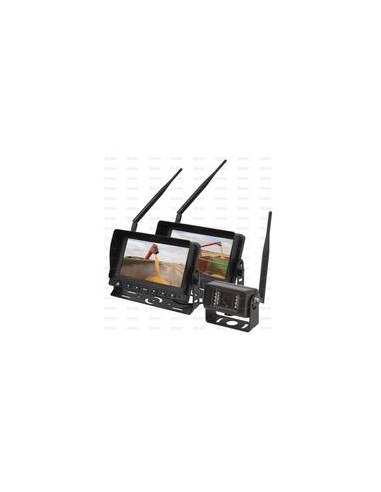 Sistema Inalámbrico Cámara Digital Marcha Atrás con 2x 7'' monitor LCD y 1 cámara