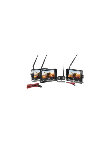 Sistema Inalámbrico Cámara Digital Marcha Atrás con 3x 7'' monitor LCD y 1 cámara