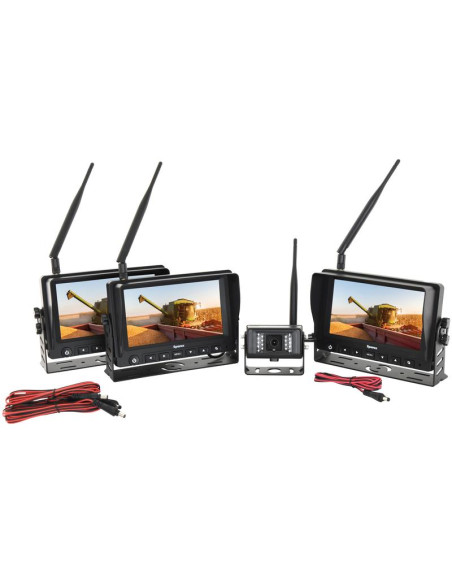 Sistema Inalámbrico Cámara Digital Marcha Atrás con 3x 7'' monitor LCD y 1 cámara