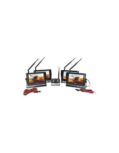 Sistema Inalámbrico Cámara Digital Marcha Atrás con 4x 7'' monitor LCD y 1 cámara
