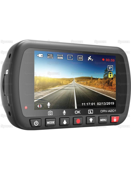 Full HD (1920 x 1080) 2.7″ Cámara de Salpicadero HD con GPS