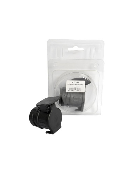 Adaptador 13 A 7 Conectores - Plástico (Blister 1 pza.)