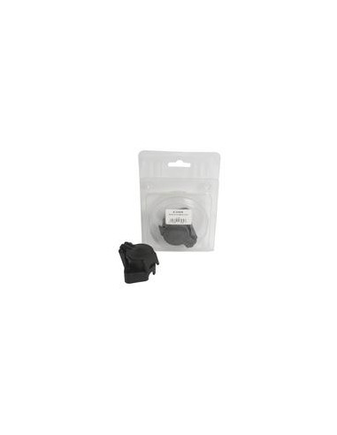 Enchufe 4 Bornes Hembra Plástico Negro (Blister)
