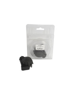 Enchufe 4 Bornes Hembra Plástico Negro (Blister) 2