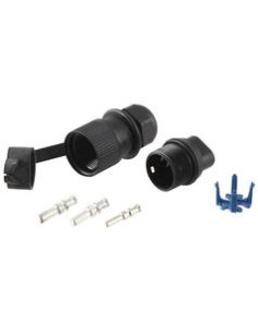 Enchufe Auxiliar 3 Conectores (Macho), Plástico (Blister)