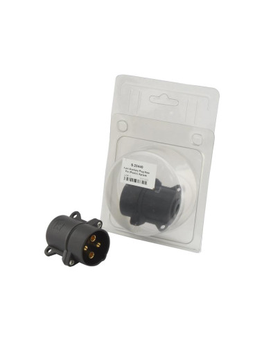 Enchufe Auxiliar 3 Conectores (Macho), Plástico...
