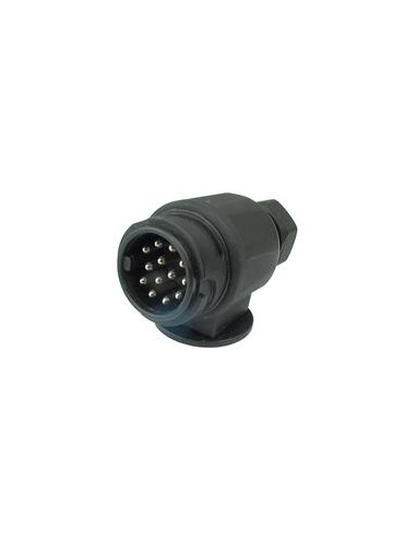 Enchufe Remolque 13 Conectores con Tornillo - Macho Equipado con Conexión Tipo Tornillo Plástico