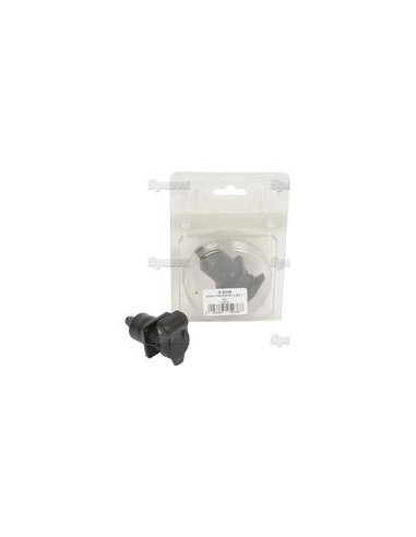 Enhufe Auxiliar 3 Conectores, Fijación: 4 Tornillos, Hembra pin (Plástico) (Blister 1 pza.)