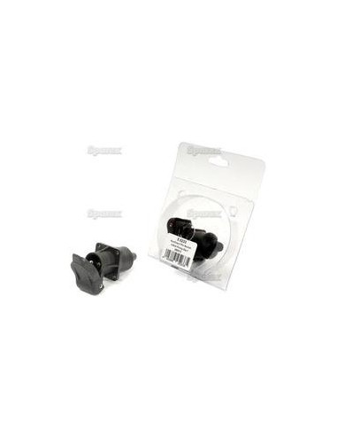 Enhufe Auxiliar 3 Conectores, Fijación: 4 Tornillos, Macho pin (Plástico) (Blister 1 pza.)