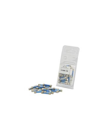 Fusible De Cristal, Clasificación de interrupción: 5.0 - 50.0, 25 pzas. Blister