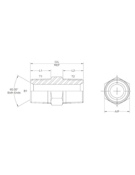 ADAPTADOR 1/2NPT-1/2NPT MACHO/MACHO