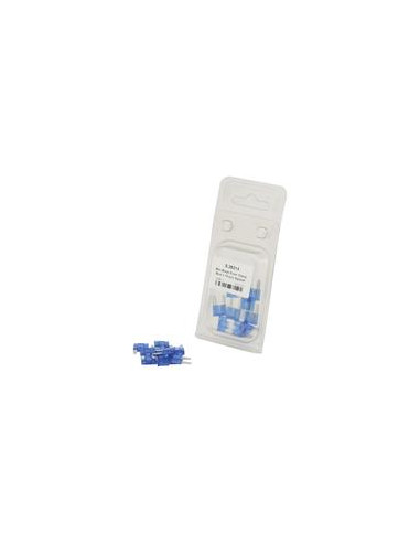 Fusible Mini Blister 15 Amperios 10 pzas. Blister