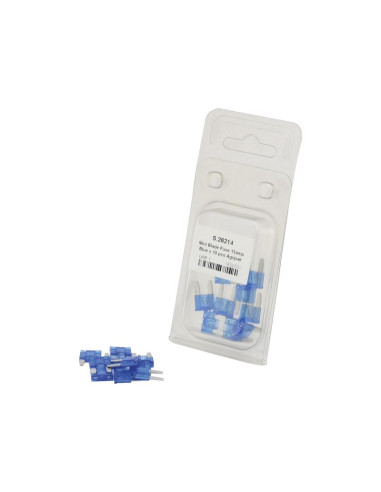 Fusible Mini Blister 15 Amperios 10 pzas. Blister