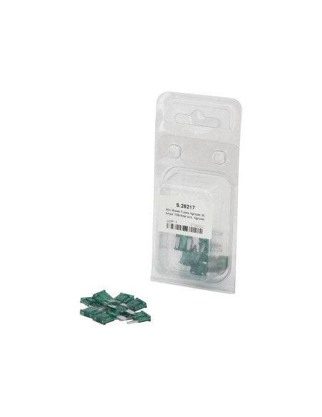 Fusible Mini Blister 30 Amperios 10 pzas. Blister