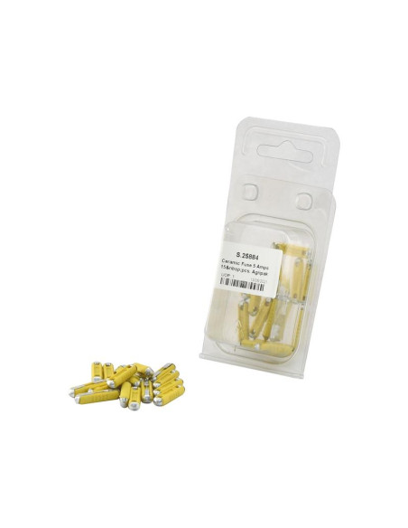 Fusible Porcelana 5.0 Amperios 15 pzas. Blister