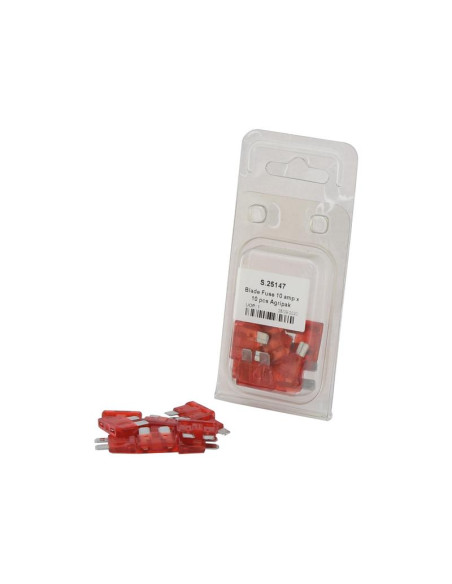 Fusibles 10A, 10 pzas. Blister