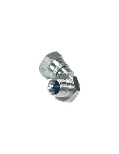 ADAPTADOR HIDRAULICO 1/4''BSP MACHO - 1/4''BSP 90* HEMBRA