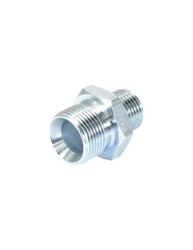 Adaptador hidráulico BSP de macho a macho. 1/2'' - 3/4''