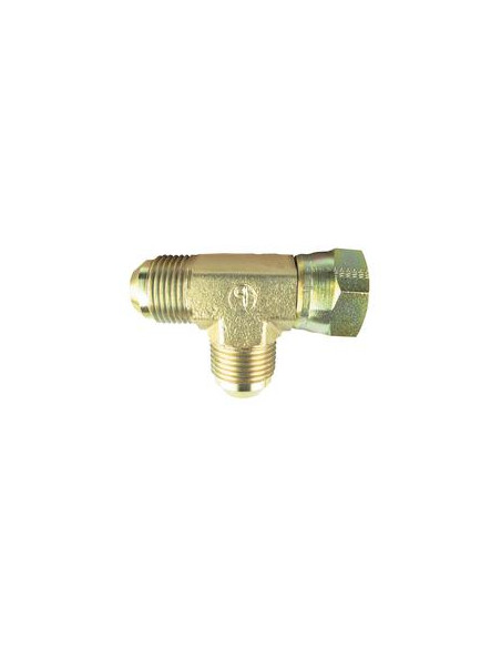 ADAPTADOR JIC ''T'' 3/4'' MACHO/HEMBRA/MACHO