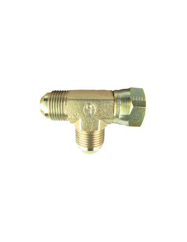 ADAPTADOR JIC ''T'' 7/8'' MACHO/HEMBRA/MACHO
